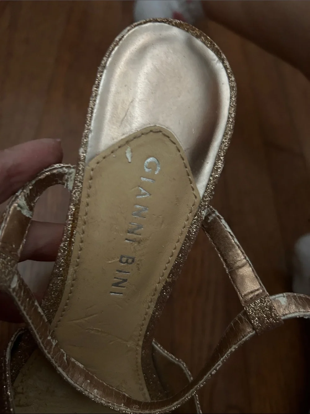 Gianni Bini sparkling gold